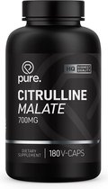 PURE Citrulline Malate - 700mg - 180 vegan capsules - malaat - aminozuur