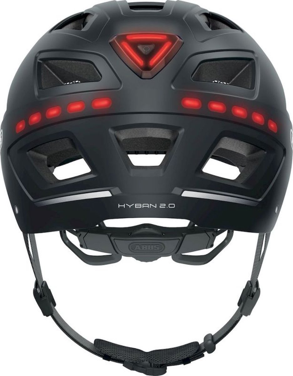 Abus Hyban 2.0 Led Signal - Fietshelm Signal Black L (56 - 61 cm)