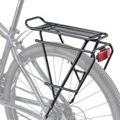 Fietsbagagedrager, fietsbagagedrager voor schijfrem/niet-schijfrem, fietsbagagedrager, geschikt voor 26-29 inch met reflector en maximale belasting 30 kg