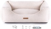 Dog's Lifestyle Orthopedische hondenmand Boucle Ivory / Ivoor S 65cm -Ook in M, L en XL - Wasbare hoes