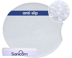 Douchemat Wit - Douchemat Antislip Voor Douche - Antislipmat Douche - Antislipmatten - Met Zuignappen - Schimmelbestendig - Wasbaar