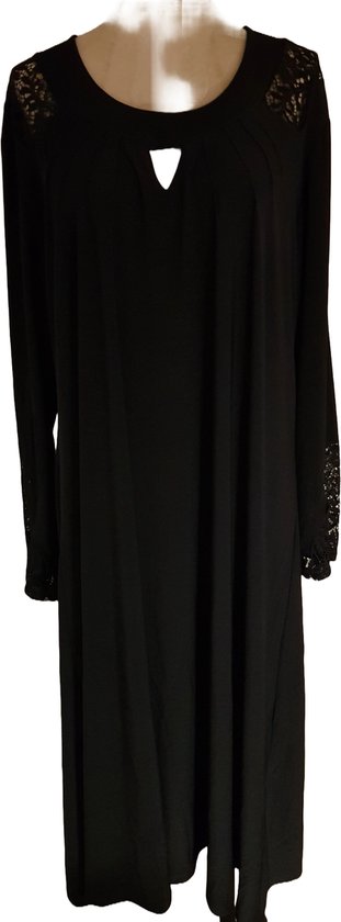 Dames jurk zwart plus size 46/48