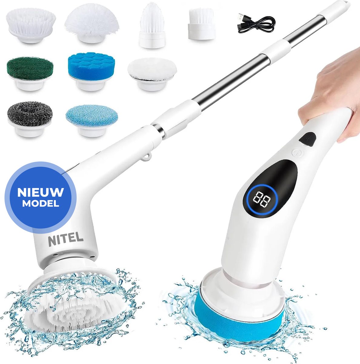 GoScrub® Cleaning King V2 - Brosse de nettoyage électrique