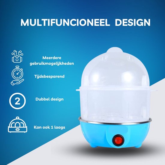 Hapivida Multifunctionele elektrische mini-koekenpan, stoom, 15 cm
