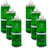 6 x Saboen Afwasmiddel | Voordeelverpakking afwasmiddel | Topkwaliteit 100% duurzame hygiënische afwasmiddel