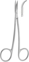 Belux Surgical Instruments / La Grange Delicate Schaar - Gebogen - RVS - 10.5 cm - 1+ 1 Gratis