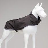 Lindo Dogs - Manteau de pluie Chiens - Vêtements pour chiens - Manteau de pluie pour chiens - Réfléchissant - Imperméable - Poncho - Magnétique - Grijs - Gris foncé - Taille 1