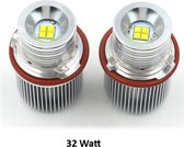 LED Bulb set (2 bulbs) 32 Watt voor originele BMW angel eyes (auto moet origineel xenon hebben) geschikt voor E87-E39-E60-E61-E63-E64-E66-E83-E53