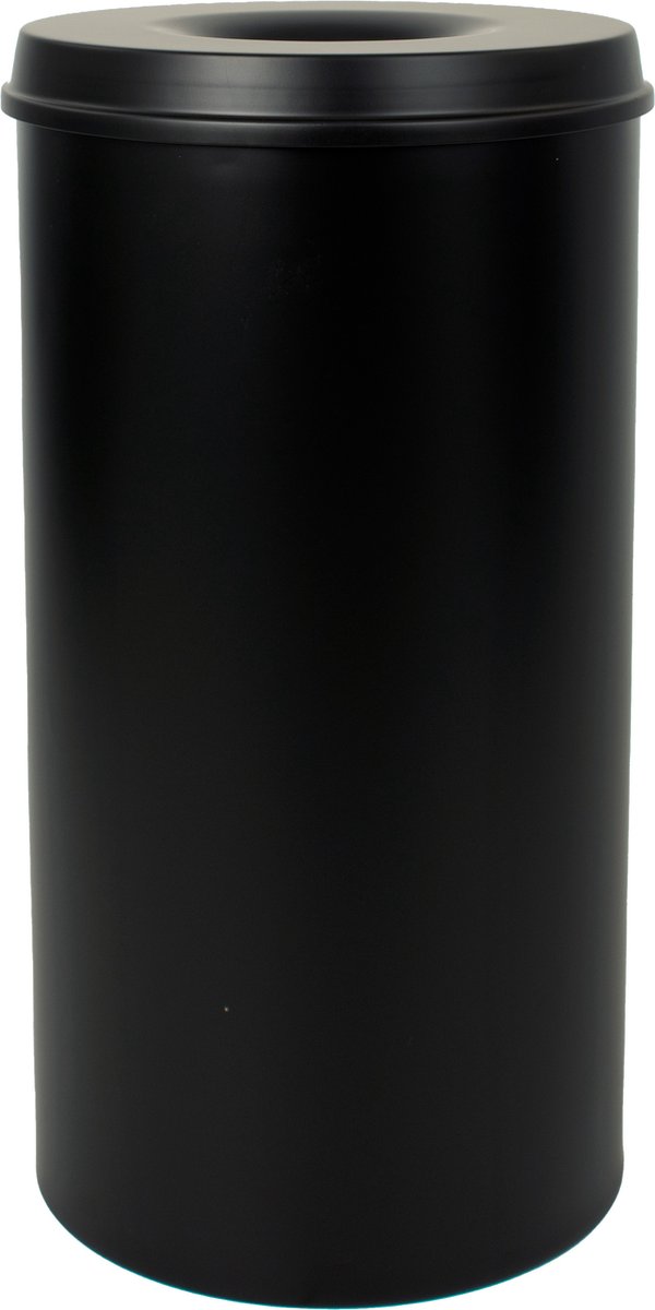 Goedkoopste V-part - Vlamdovende papierbak 50 ltr - Steel - zwart