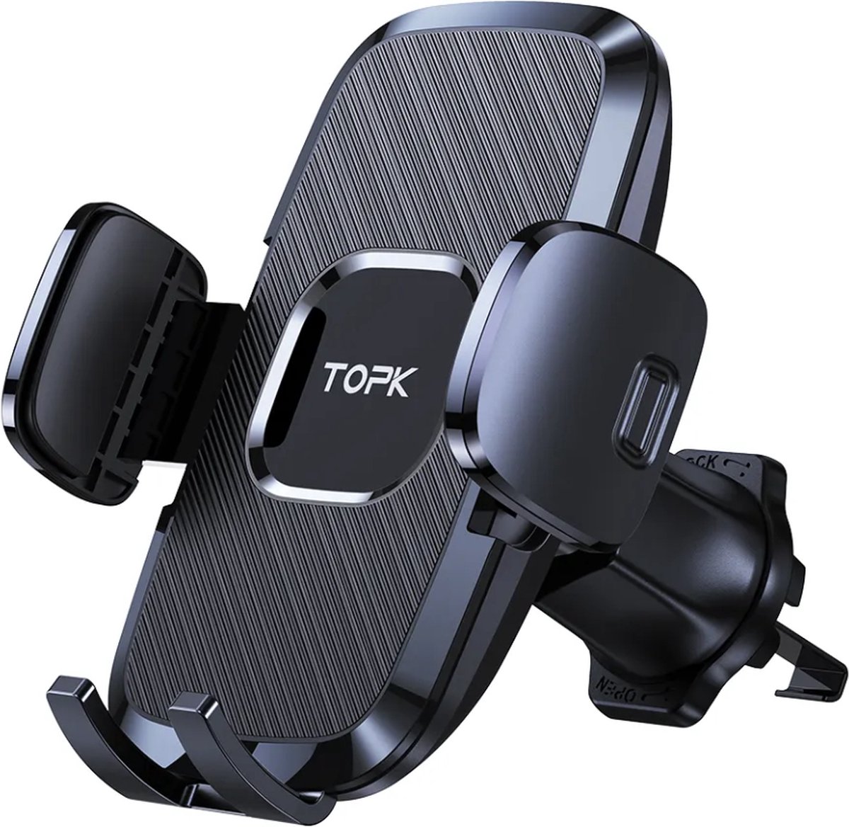 TOPK D35-G - Telefoonhouder - Ventilatiehouder - 360 graden rotatie - Air Vent - Telefoon - Quick Lock - Auto telefoon houder - Universeel