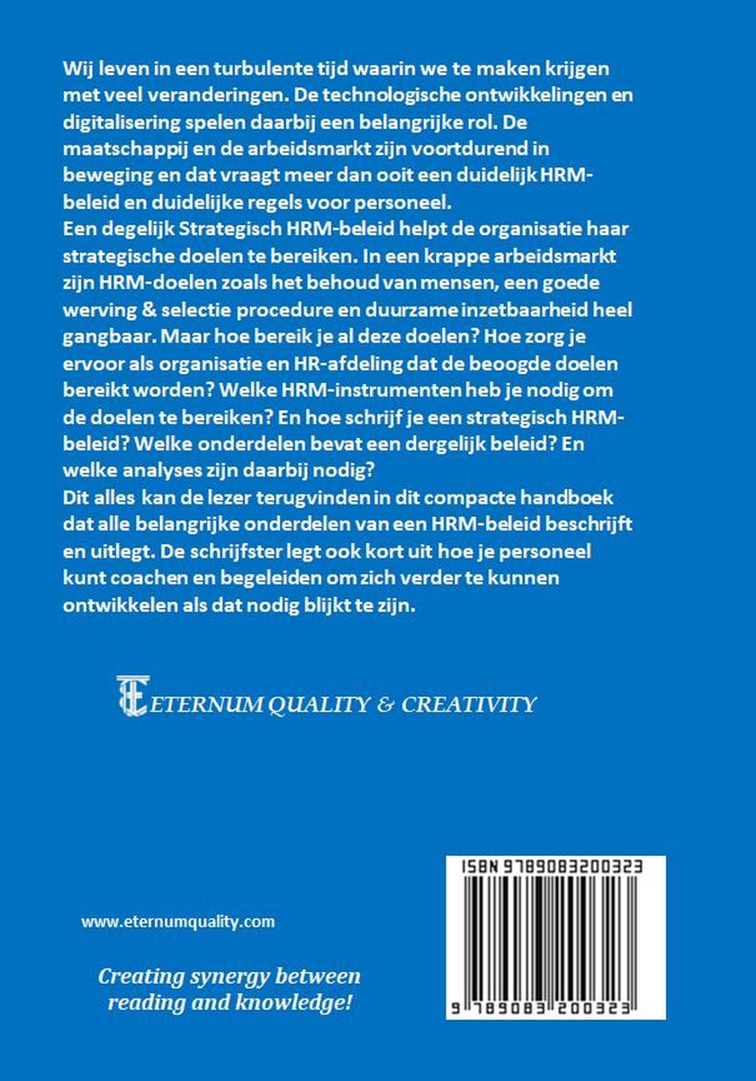 Omslag van Handboek Strategisch HR-beleid