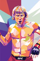 Paddy Poster | Paddy Pimblett Poster | Paddy the Baddy | UFC Poster | MMA Poster | 61x91cm | Wanddecoratie | Muurposter | Pop Kunst | Sport Poster | Geschikt om in te lijsten