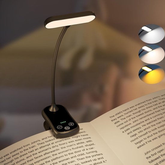 Oplaadbare LED Bedlamp met Beschermende Functies - Draadloos en Flexibel - Traploos Instelbare Helderheid - Handige Indicator - Modern Design