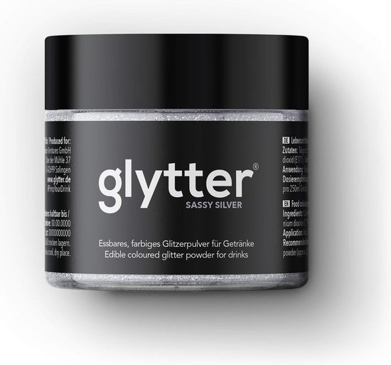 Glytter - Glitter voor Drankjes - Sassy Silver