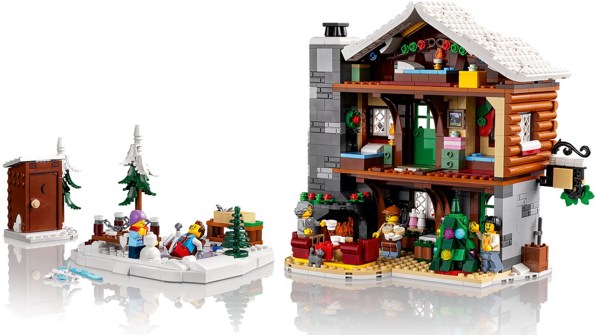 LEGO 10325 Icons Skihut Modelhuis Bouw en Decoratie Set — afbeelding 14