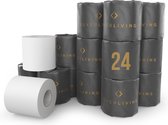 LuxerLiving - Papier toilette en Bamboe 3 couches - Ultra doux - Pack économique de 24 rouleaux de papier toilette - Papier toilette confort ultime - Résistance supérieure - Absorption maximale et non pelucheux