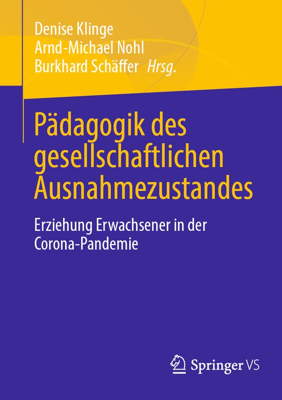Pädagogik des gesellschaftlichen Ausnahmezustandes - cover