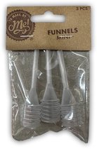 Mini Pipetjes - Funnels Mini - Pipet - Doorzichtig - 3 stuks