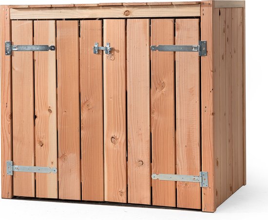 Containerombouw Demi - Kliko Ombouw 2 kliko's - Containerberging - Containerkast dubbel - Container berging - Wood Selections