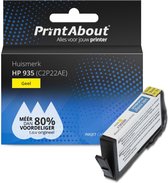 PrintAbout huismerk Inktcartridge 935 (C2P22AE) Geel geschikt voor HP