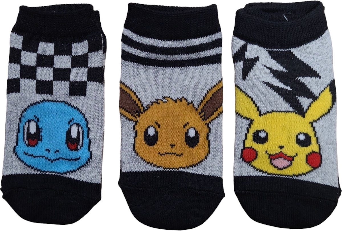 Pokemon - Sneakersokken Pokemon - 3 paar - maat 23/26