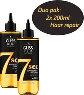 Gliss Kur haarrepair-voordeelverpakking "7 sec Express Repair Treatment Oil Nutritive" 2x 200 ml