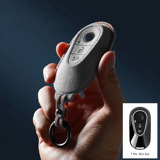 Sac Porte-clés PU Cuir Voiture Smart Key Porte-clés étui Porte-clés à  Distance Sac Noir