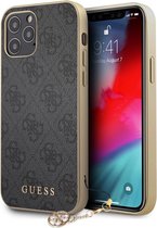 Guess 4G Charms Hard Case - geschikt voor Apple iPhone 12/12 Pro (6.1") - Grijs