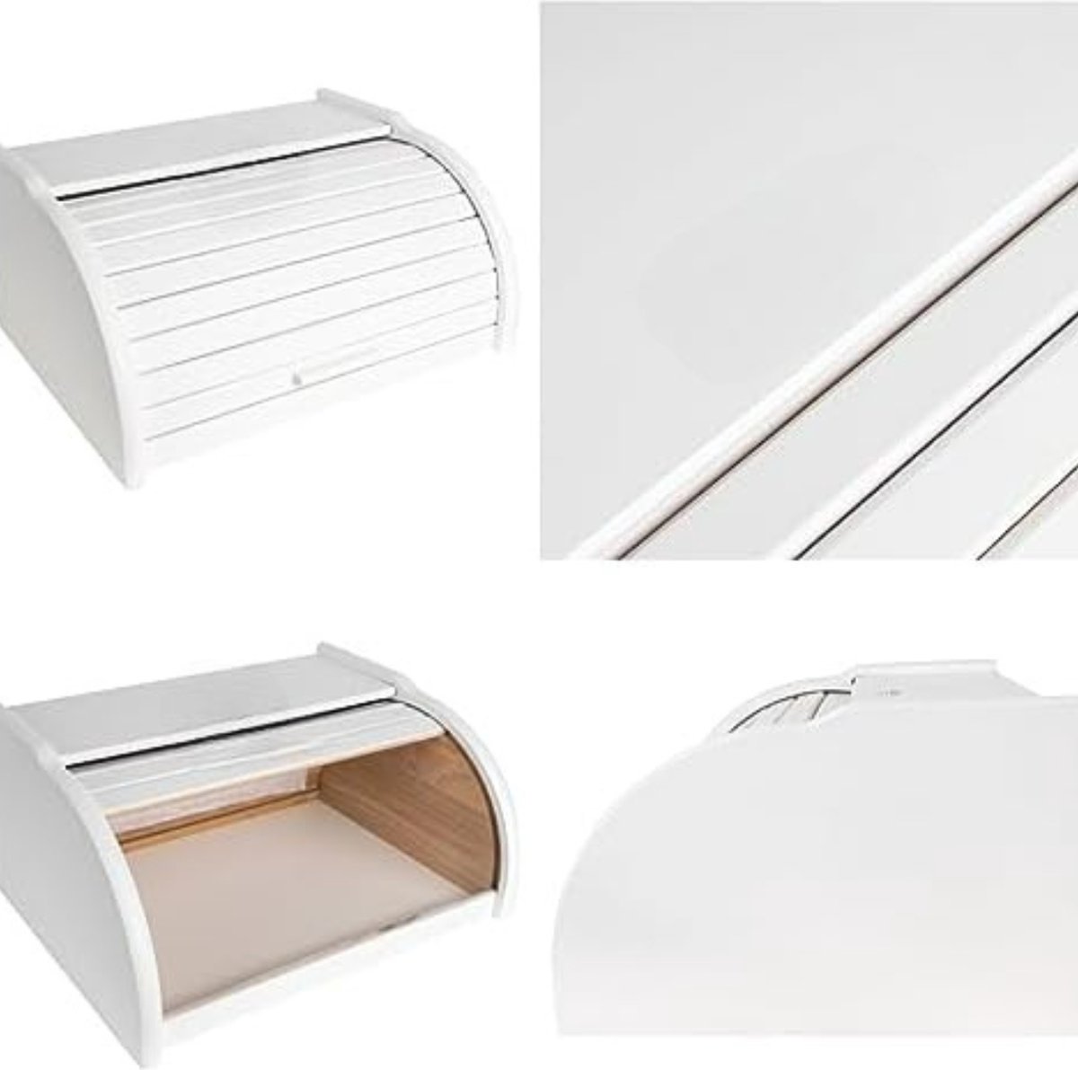 21 x 36,5 x 20 cm, metalen broodbak keuken, zilver