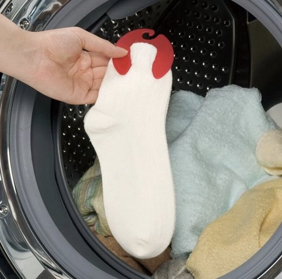 Sokken-Ophang-Organiser-Nooit meer Sokken Kwijt-Sock Clips-Wasmachine-10 Stuks-5 Kleuren