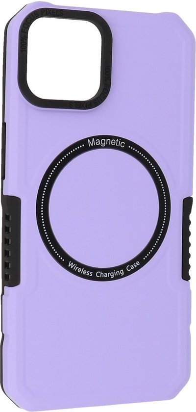 Coque de téléphone antichoc avec MagSafe pour iPhone 15 - Violet