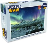 Puzzel Zee - IJs - Noorderlicht - Winter - Natuur - Legpuzzel - Puzzel 1000 stukjes volwassenen