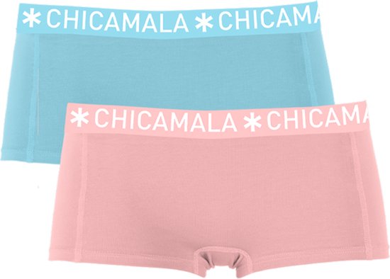 Chicamala Meisjes Boxershorts - 2 Pack - Maat 158/164 - Meisjes Onderbroeken