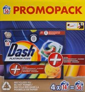 Dosettes Dash Platinum - avec pouvoir nettoyant supplémentaire - Pack économique 4 x 14 lavages