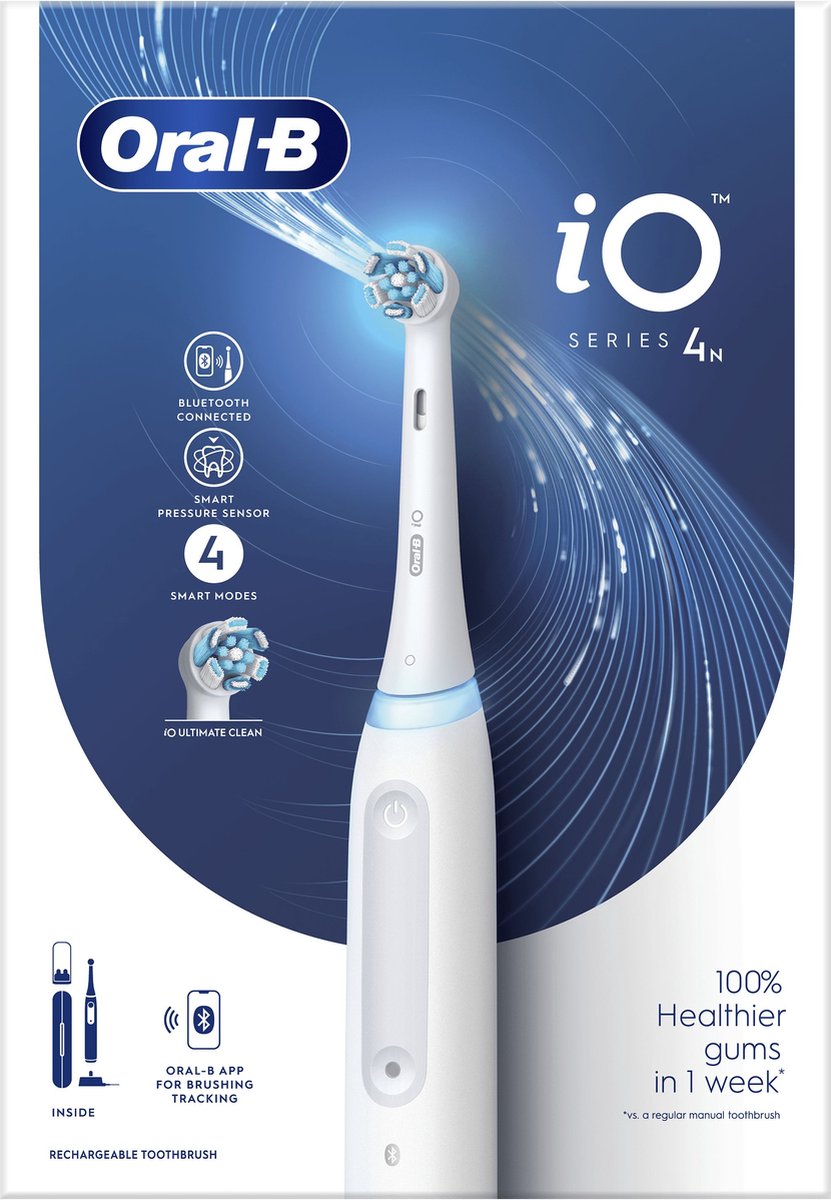 Afbeelding 2 van Oral-B iO 4N - Elektrische Tandenborstel - Wit