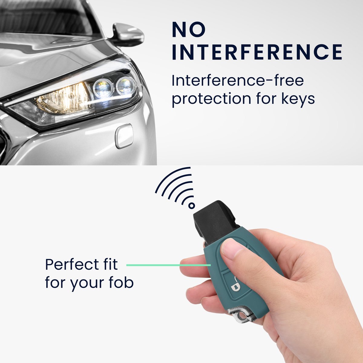 Boîtier De Rechange Rigide Antichoc Pour Clé Mercedes 2-3 Boutons - Protection Noire Kwmobile