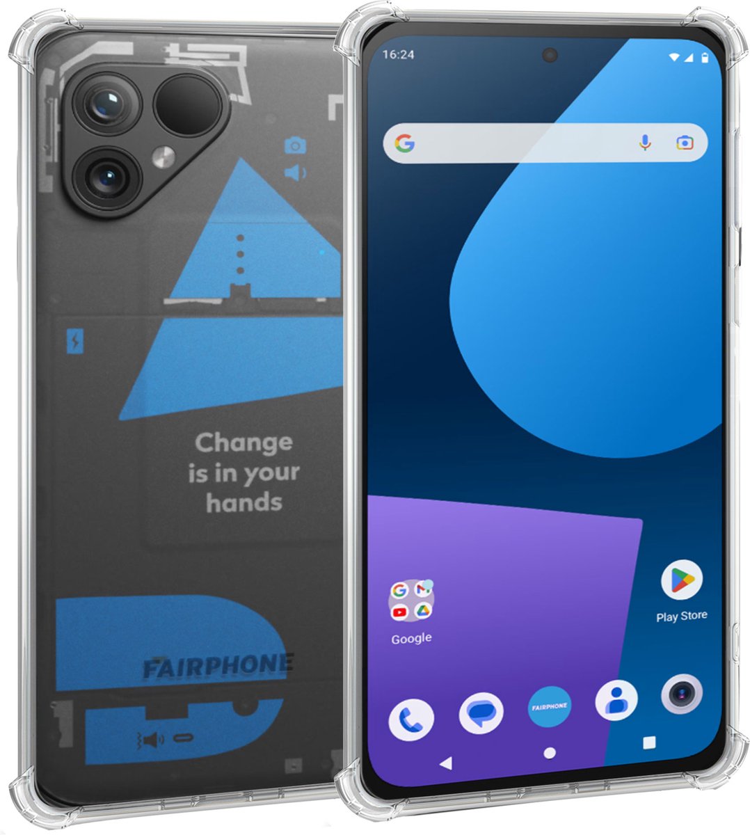 Geschikt voor Fairphone 5 Hoesje – Shock Proof Case – Cover Transparant