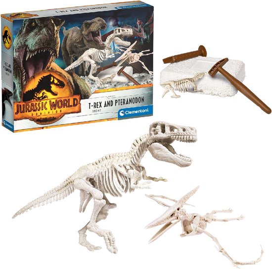Geoworld Cl191k - Jurassic Eggs Assembly Set. Pteranodon Scheletro