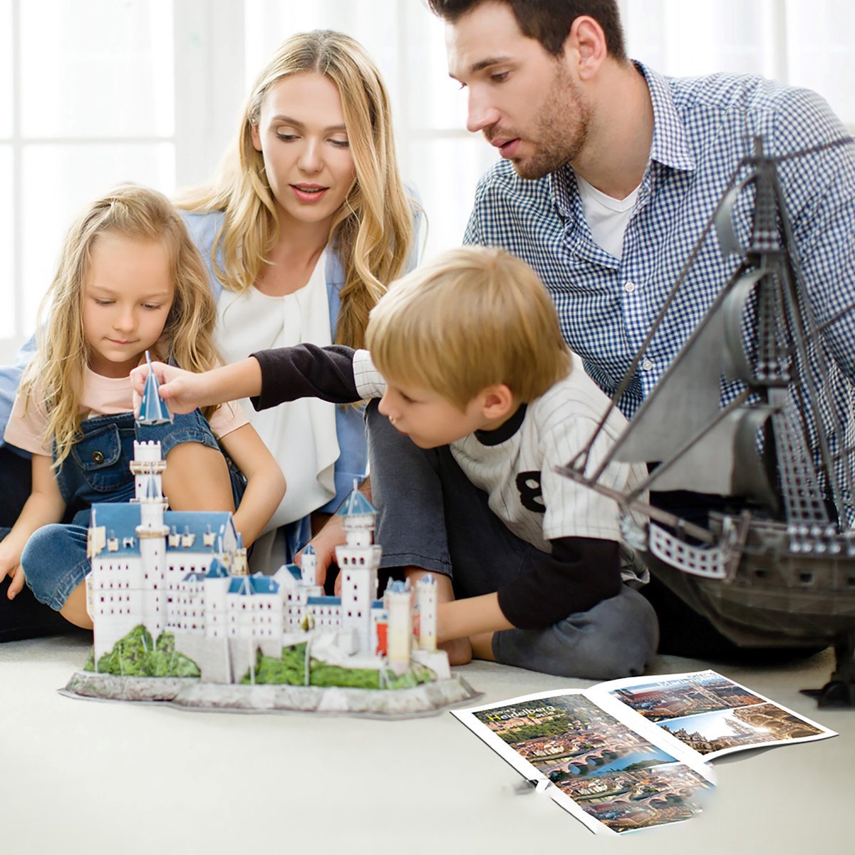 National Geographic - 3D-puzzel - Cubic Fun 3D-puzzel NG Kasteel Neuschwanstein — cadeau in Spellen & Speelgoed - foto 4