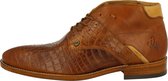 Rehab Footwear Adriano Croco Formal Shoe Men Cognac 41