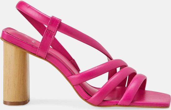 Mangará Cedro Dames sandalen Geitenleer - 8cm Hak - Roze - Maat 39