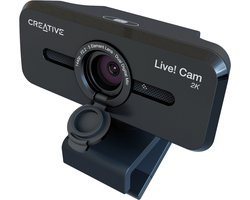 Creative Live! Cam Sync V3 - 2K QHD webcam met 4x digitale zoom en ingebouwde microfoons (zwart)