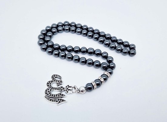 BERGERLIN Olifant armband met echte 8 mm natuurstenen parels en kristallen highlights met echtheidscertificaat - rozenkwarts, amethist, bergkristal, toermalijn en tijgeroog armband, XS/S, Steen