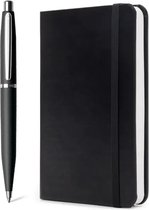 Sheaffer balpen giftset - VFM 9405 black chrome - met A5 notebook - SF-G2940551-5