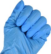 Nitra Force Nitril Wegwerp Handschoenen | Maat S – Latexvrij, Poedervrij & Waterdicht | 100 stuks in Blauw | Geschikt voor Medisch en Huishoudelijk Gebruik