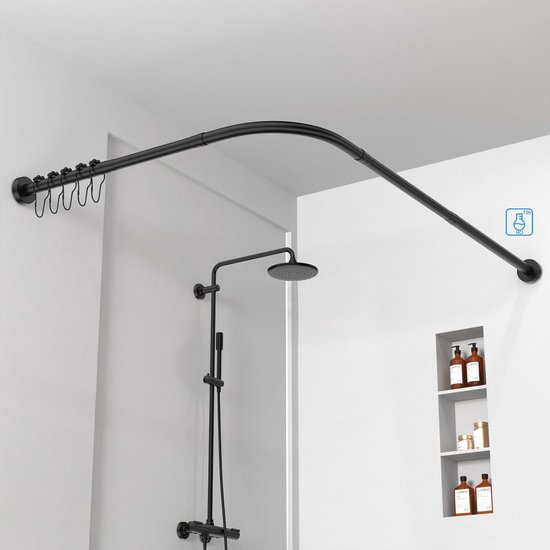 Douchegordijnstang bol