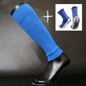 Knaak Voetloze sokken + Gripsokken set - Footless - Antislip - Blauw