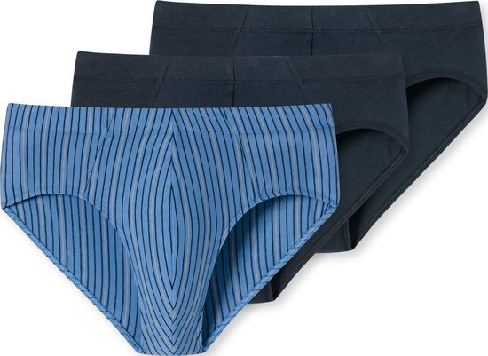 Schiesser 3PACK Supermini Caleçons pour hommes - bleu - Taille XL