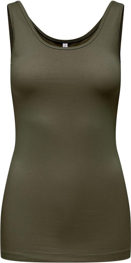 Only Top Onllive Love S/l Tank Top Noos 15095808 Olive Night Dames Maat - XS