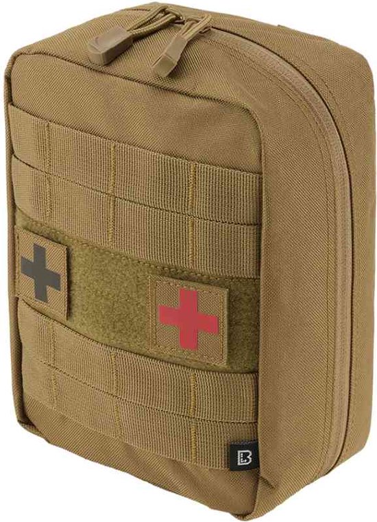 Foto: Brandit molle first aid pouch large molle tasje beige